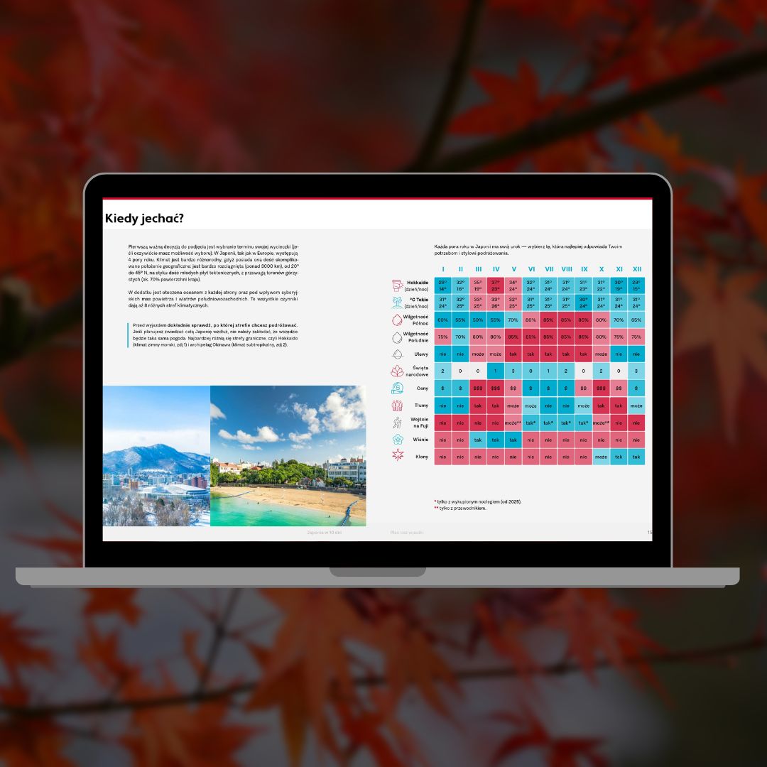 Japonia - plan podróży 10 dni, wycieczki na własną rękę e-book (4)