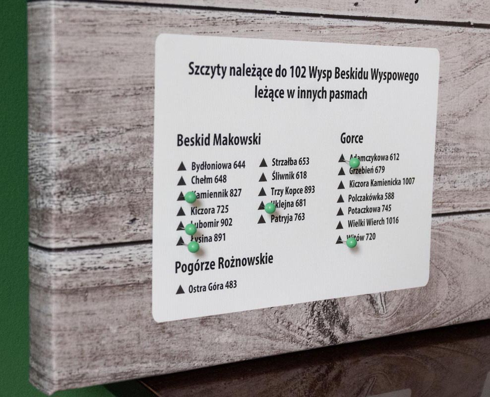 beskid wyspowy mapa na sciane z pinezkami (10)